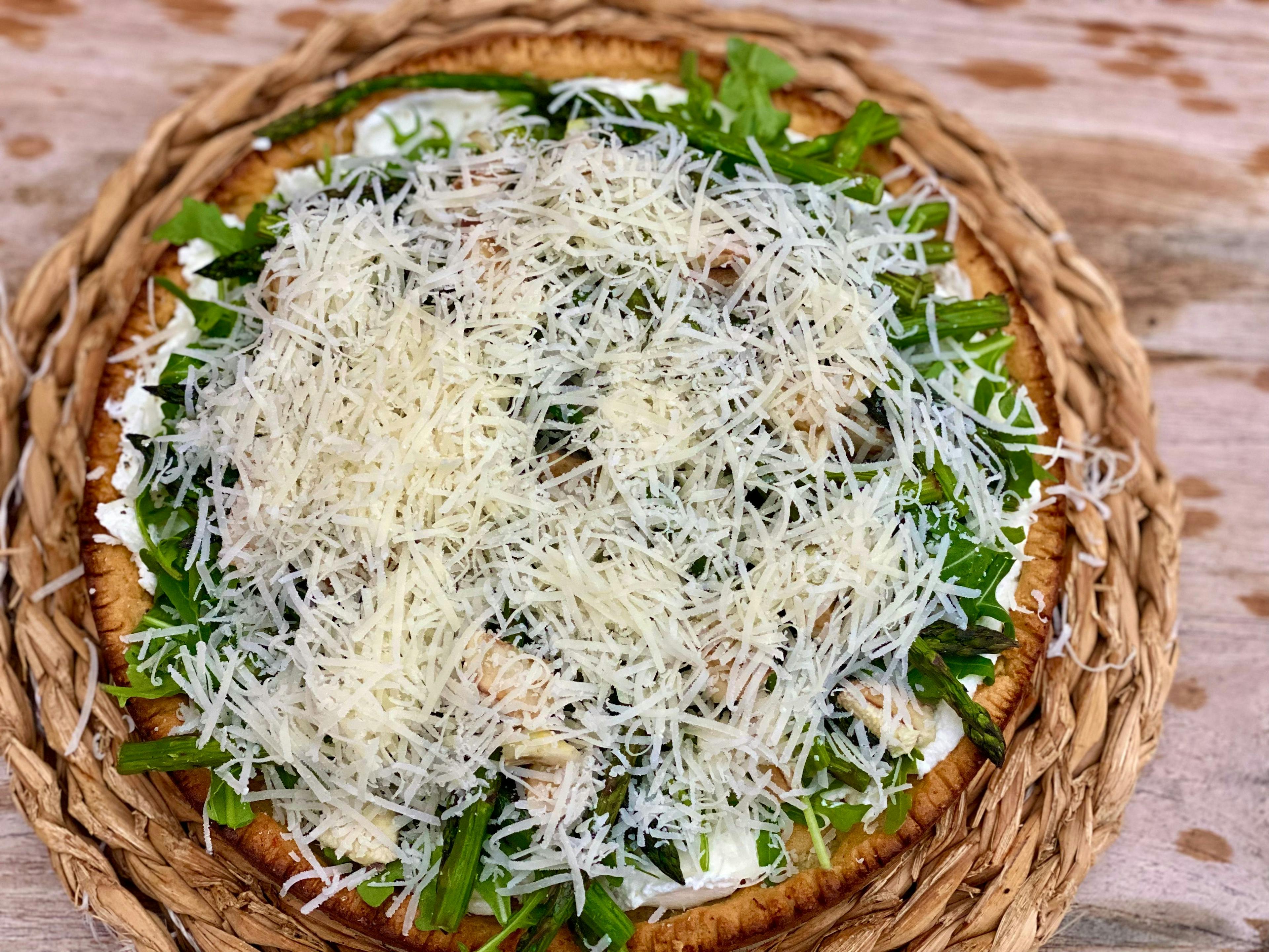 pizetta with vegetables and Parmiggiano